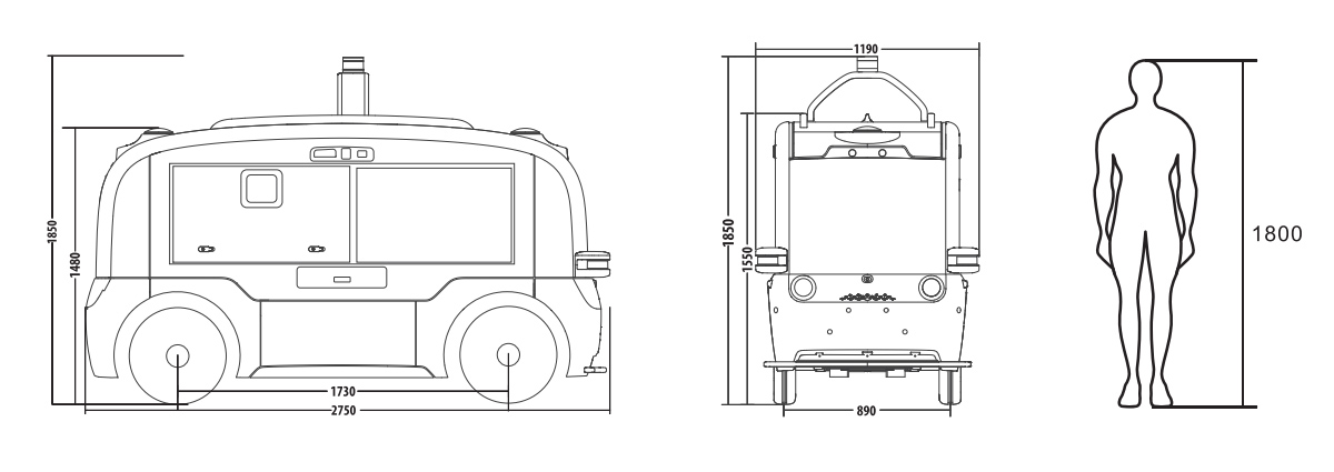 萬(wàn)德福無(wú)人回收車尺寸