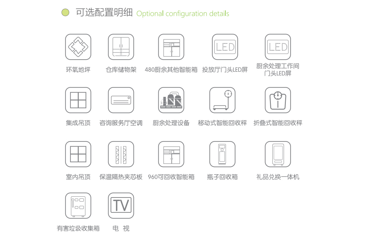智能回收站可選配置